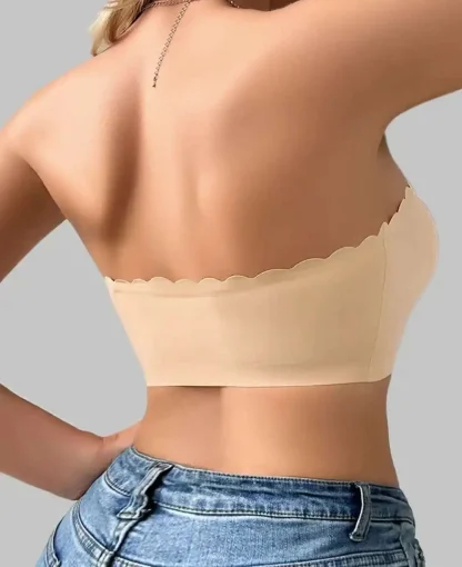 Scalloped Neckline Strapless Bras - Image 2
