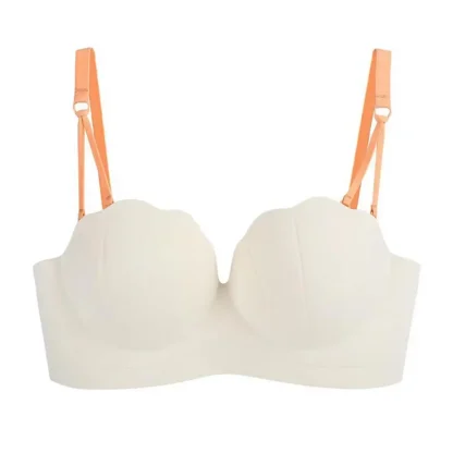 Wireless Shell Shape Strapless Bra - Image 2