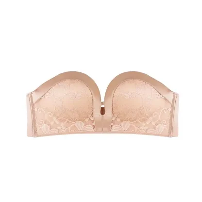 Floral Push-up Strapless Bra - Image 3