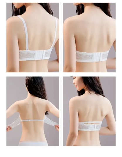 Ultra Thin Lace Strapless Bra - Image 5