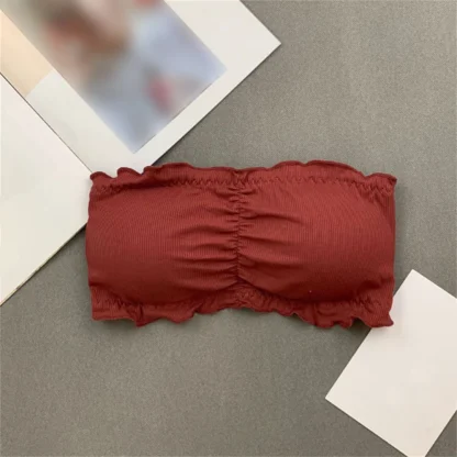 Solid Color Strapless Bras - Image 4