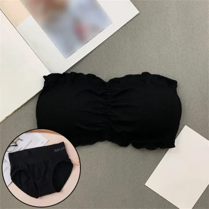 Solid Color Strapless Bras - Image 2