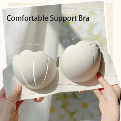 Wireless Shell Shape Strapless Bra - Image 4