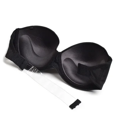 Push Up Solid Strapless Bra - Image 4