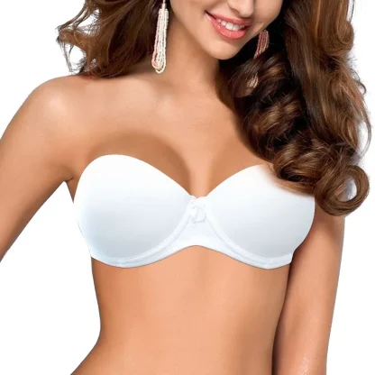 Push Up Solid Strapless Bra