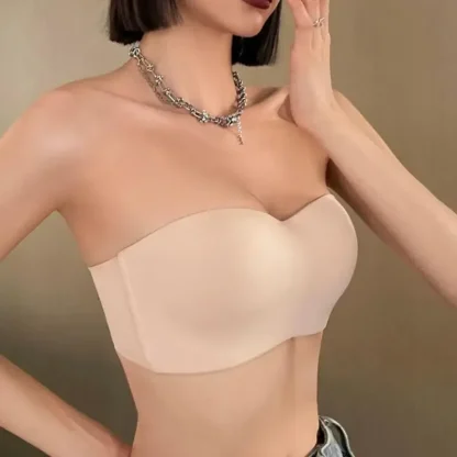 Seamless Breathable Strapless Bra