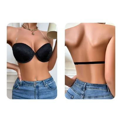 Lace Push Up Strapless Bras - Image 5