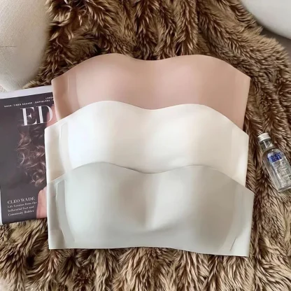 Seamless Breathable Strapless Bra - Image 5