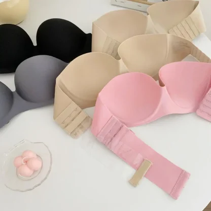Comfy Solid Strapless Bras - Image 2