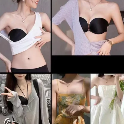 Strappy Push-up Strapless Bra - Image 2