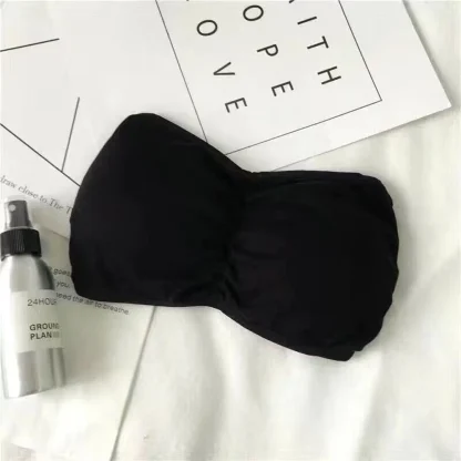 Non Slip Solid Color Strapless Bras - Image 10