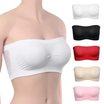 Comfy Seamless Solid Strapless Bras