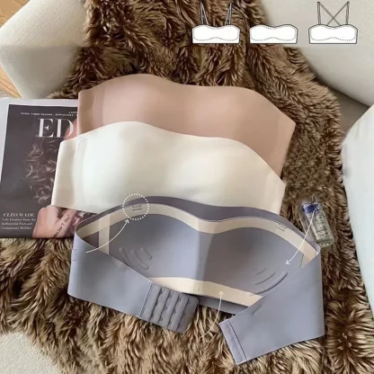 Seamless Breathable Strapless Bra - Image 6