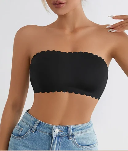Scalloped Edge Strapless Bra - Image 6
