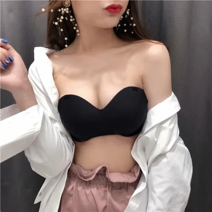Criss Cross Back Strapless Bra - Image 3