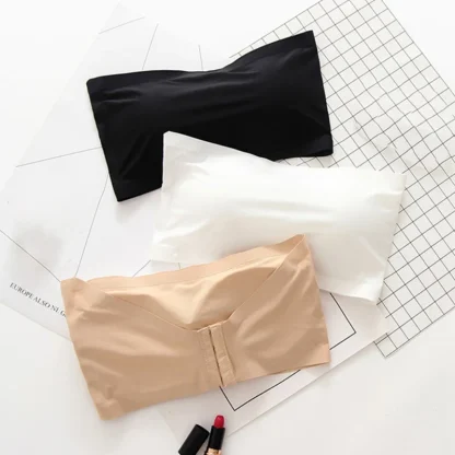 Solid Color Seamless Strapless Bra - Image 6