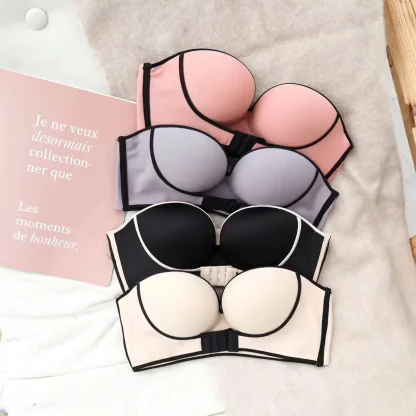 Push Up Front Hook Strapless Bra - Image 7