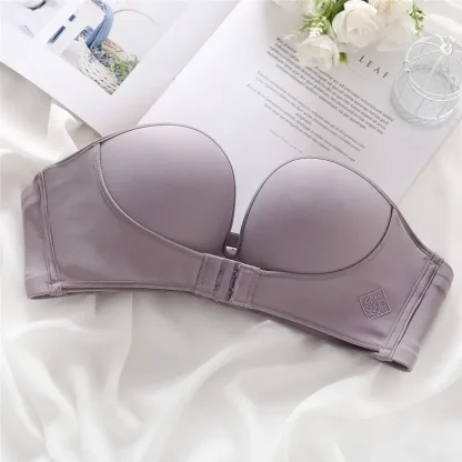 Front Closure Push Up Strapless Bras