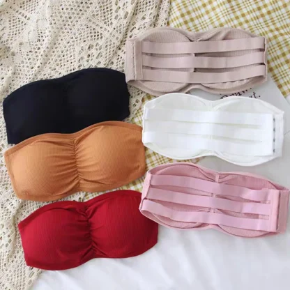 Removable Pads Strapless Bras - Image 4