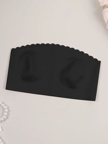 Solid Color Non-slip Strapless Bra - Image 10