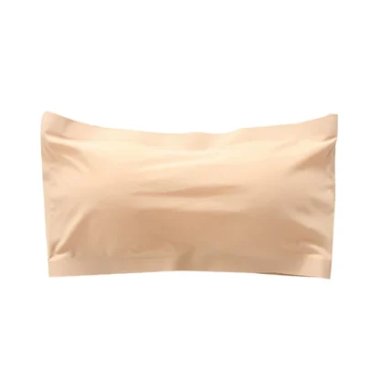 Solid Color Seamless Strapless Bra