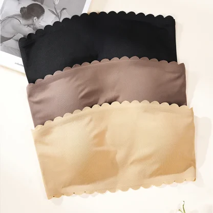 Scalloped Edge Strapless Bra - Image 2