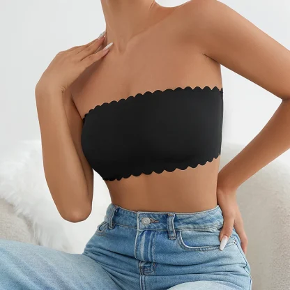 Scalloped Edge Strapless Bra - Image 5