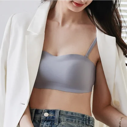 Plain Seamless Strapless Bra - Image 2