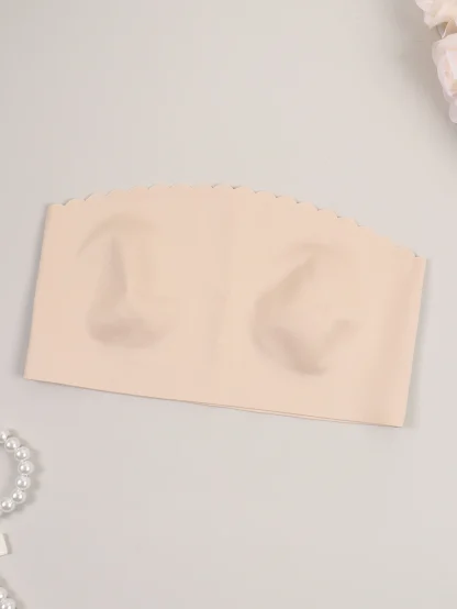 Solid Color Non-slip Strapless Bra - Image 7