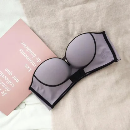 Push Up Front Hook Strapless Bra - Image 14