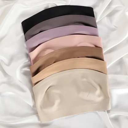 Thin Solid Color Strapless Bra - Image 5