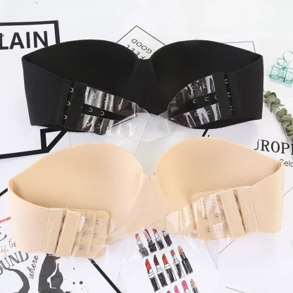 Padded Wireless Strapless Bra - Image 6