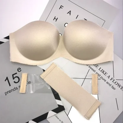 Padded Wireless Strapless Bra - Image 2