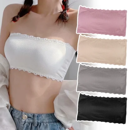 Scalloped Trim Strapless Bra - Image 14