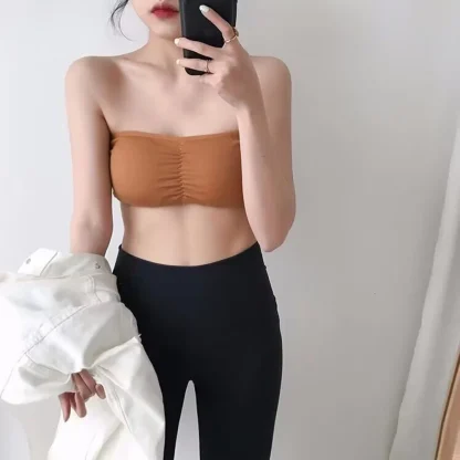 Non Slip Solid Color Strapless Bras - Image 2