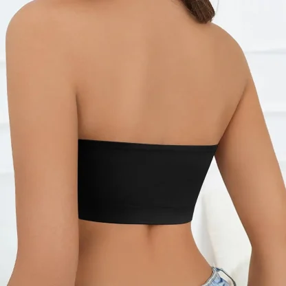 Sexy Seamless Solid Strapless Bra - Image 3