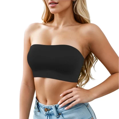 Sexy Seamless Solid Strapless Bra - Image 5