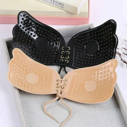 Push Up Lace-up Strapless Bra - Image 2