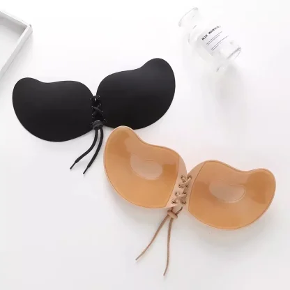 Lace-up Front Push Up Strapless Bra - Image 7