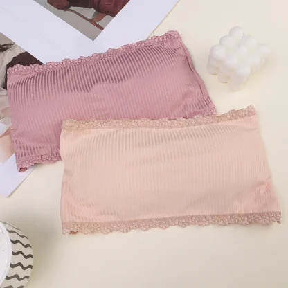 Scalloped Trim Strapless Bra - Image 11