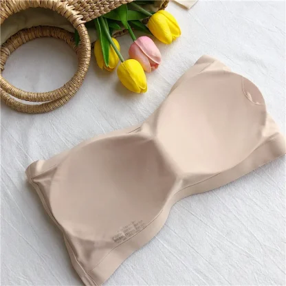 Seamless Criss Cross Back Strapless Bra - Image 12