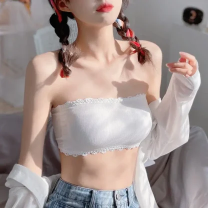 Scalloped Trim Strapless Bra - Image 3