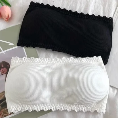 Scalloped Trim Strapless Bra - Image 7