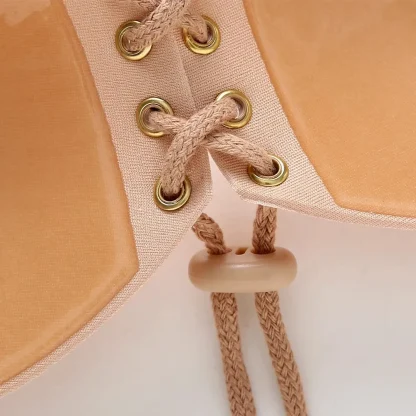 Lace-up Front Push Up Strapless Bra - Image 8