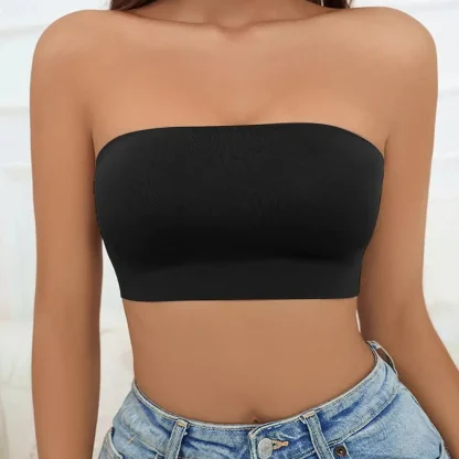 Sexy Seamless Solid Strapless Bra - Image 4