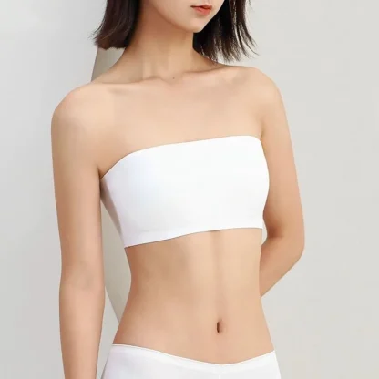 Seamless Criss Cross Back Strapless Bra