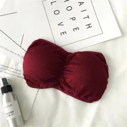 Non Slip Solid Color Strapless Bras - Image 8