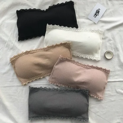 Scalloped Trim Strapless Bra - Image 6