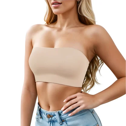 Sexy Seamless Solid Strapless Bra - Image 11
