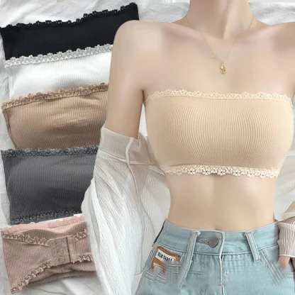 Scalloped Trim Strapless Bra - Image 13